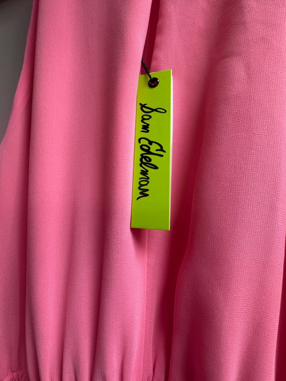 Sam Edelman Pink Asymmetrical Halter Cocktail Dress